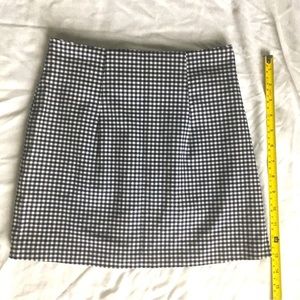 90’s In Charge navy/white checkered miniskirt.
